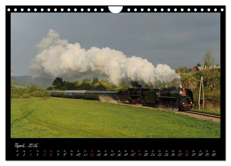 Produktbild: Mit Volldampf durch Mitteleuropa (Wandkalender 2026 DIN A4 quer), CALVENDO Monatskalender
