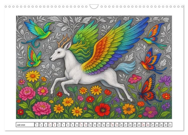 Produktbild: Fabelhafte Mystikwesen (Wandkalender 2026 DIN A3 quer), CALVENDO Monatskalender
