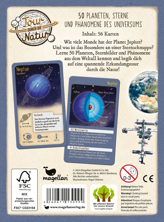 Produktbild: Tour durch die Natur - 50 Planeten, Sterne und Ph&auml;nomene des Universums