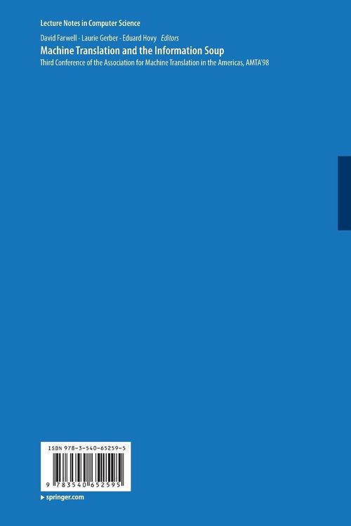 Produktbild: Machine Translation and the Information Soup