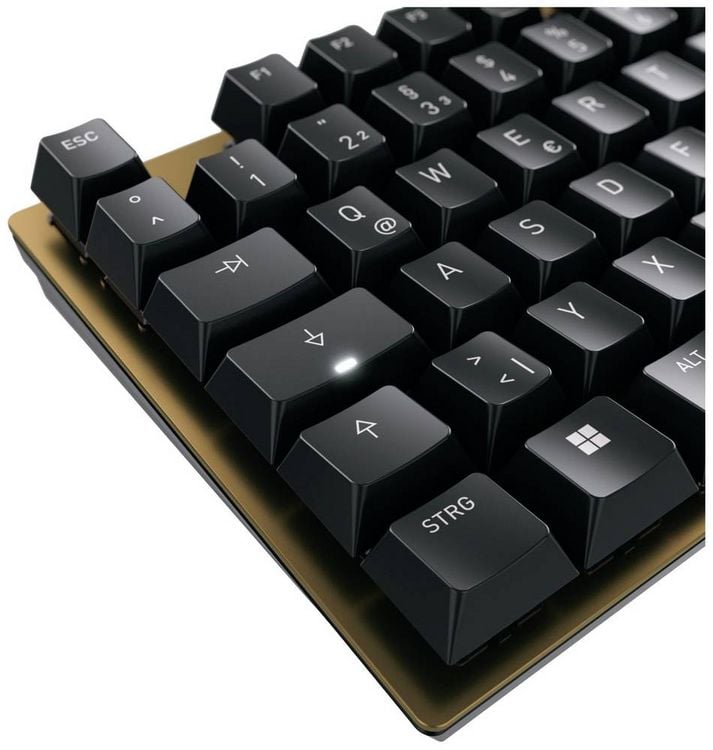 Produktbild: CHERRY KC 200 MX Kabelgebunden Tastatur Deutsch, QWERTZ Schwarz, Bronze