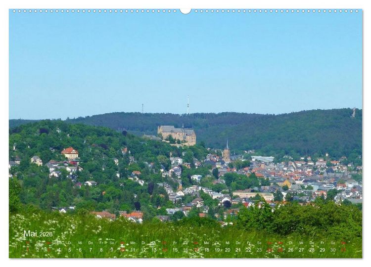 Produktbild: Marburg 2026 (hochwertiger Premium Wandkalender 2026 DIN A2 quer), Kunstdruck in Hochglanz
