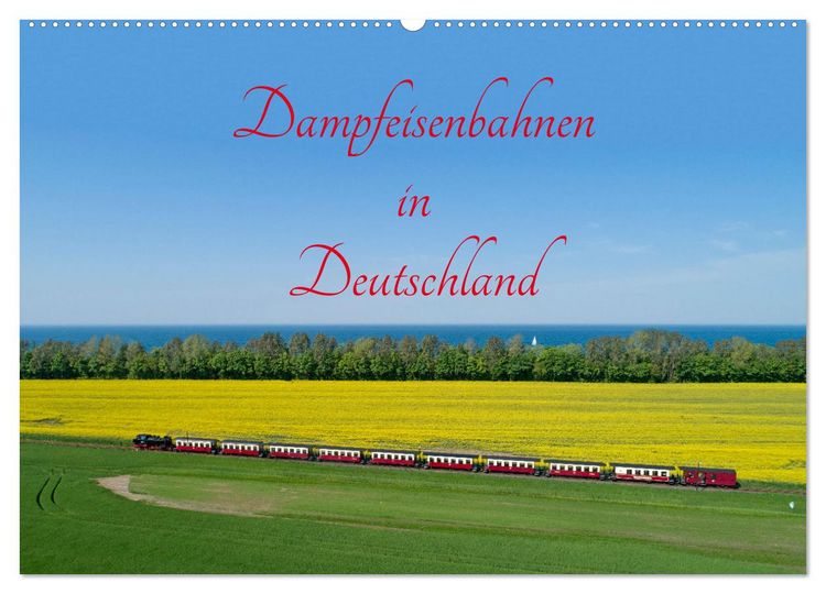 Produktbild: Dampfeisenbahnen in Deutschland (Wandkalender 2026 DIN A2 quer), CALVENDO Monatskalender