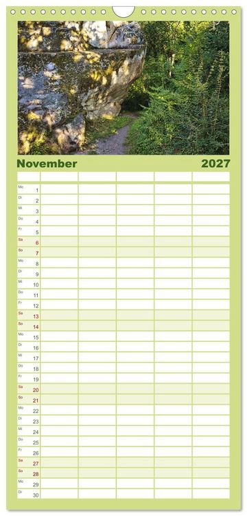 Produktbild: Familienplaner 2027 - Felsenburg Rotenhan mit 5 Spalten (Wandkalender, 21 x 45 cm) CALVENDO