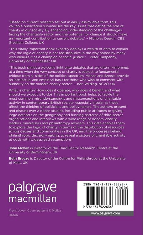 Produktbild: The Logic of Charity