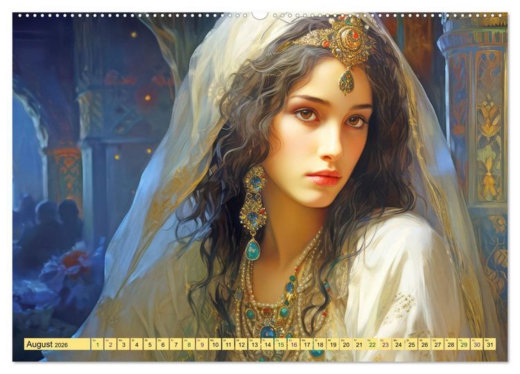 Produktbild: Arabische Fantasien (hochwertiger Premium Wandkalender 2026 DIN A2 quer), Kunstdruck in Hochglanz