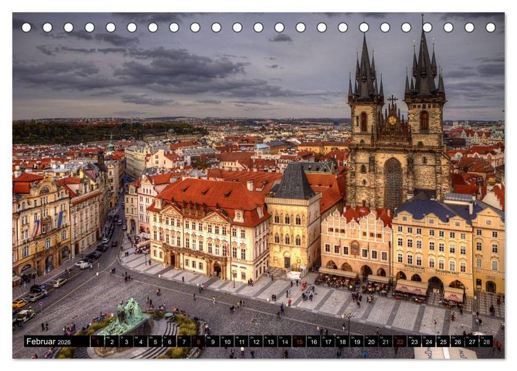 Produktbild: Europ&auml;ische St&auml;dte (Tischkalender 2026 DIN A5 quer), CALVENDO Monatskalender