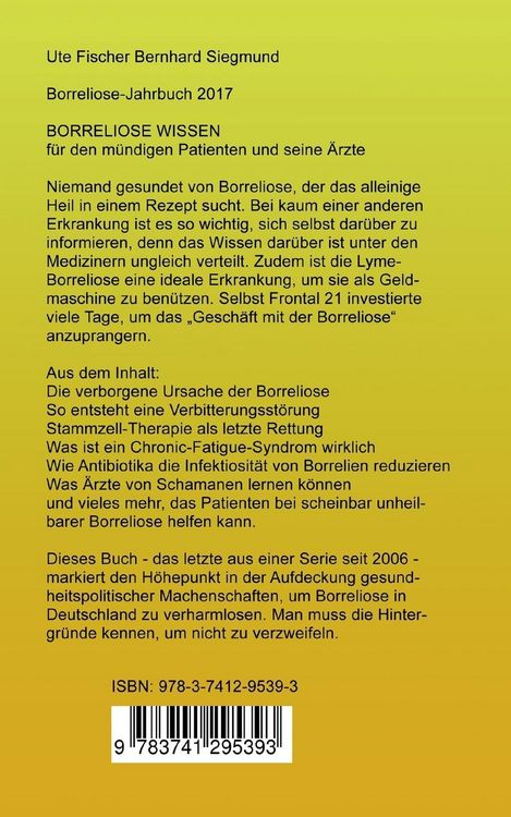 Produktbild: Borreliose Jahrbuch 2017