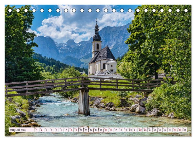 Produktbild: Deutschland - Traumhafte Reiseziele (Tischkalender 2026 DIN A5 quer), CALVENDO Monatskalender