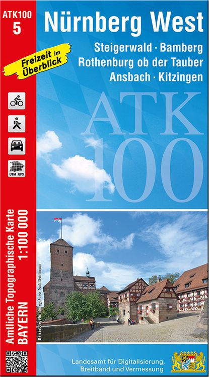 Produktbild: ATK100-5 N&uuml;rnberg West (Amtliche Topographische Karte 1:1000