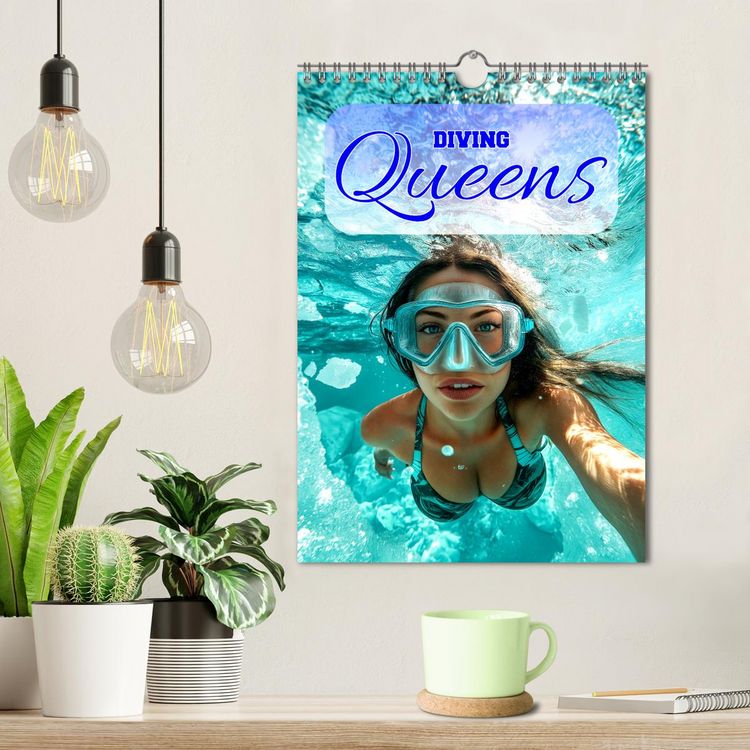 Produktbild: Diving Queens (Wandkalender 2026 DIN A4 hoch), CALVENDO Monatskalender