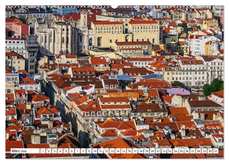 Produktbild: Bezauberndes Lissabon (hochwertiger Premium Wandkalender 2026 DIN A2 quer), Kunstdruck in Hochglanz