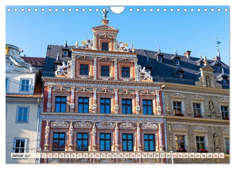 Produktbild: Erfurt &ndash; Ein Spaziergang durch die Landeshauptstadt (Wandkalender 2027 DIN A4 quer), CALVENDO Monatskalender