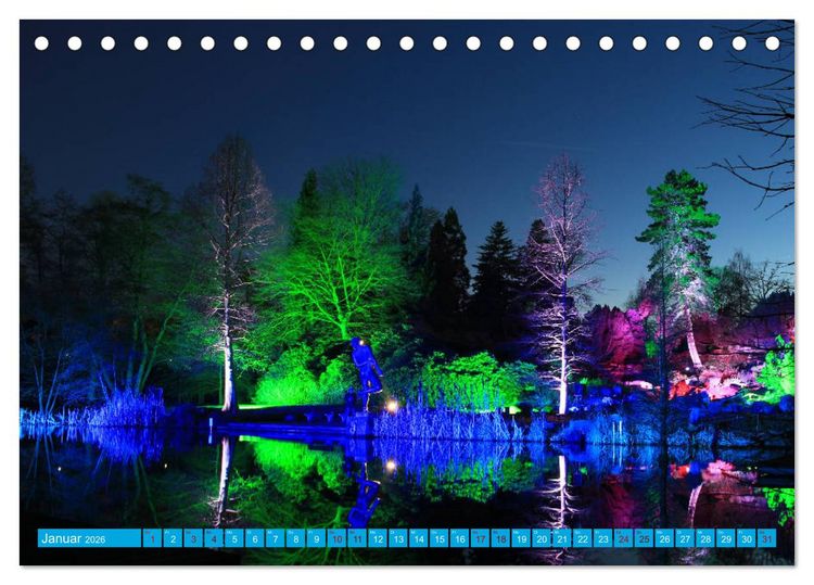 Produktbild: Essen Lichter der Nacht (Tischkalender 2026 DIN A5 quer), CALVENDO Monatskalender