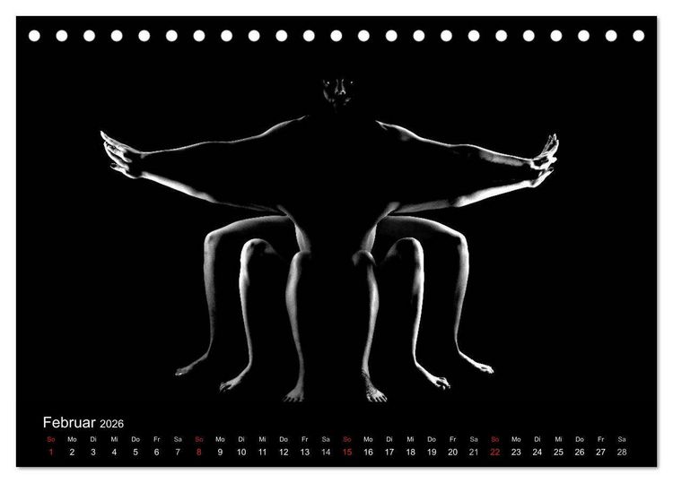 Produktbild: Kunstakt (Tischkalender 2026 DIN A5 quer), CALVENDO Monatskalender