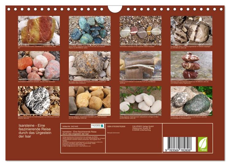 Produktbild: Isarsteine - Eine faszinierende Reise durch das Urgestein der Isar (Wandkalender 2027 DIN A4 quer), CALVENDO Monatskalender