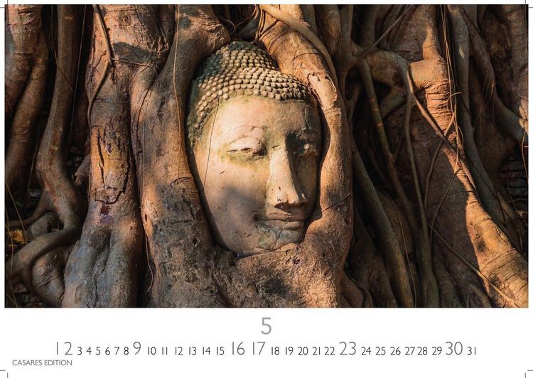 Produktbild: Buddhas Kalender 2027 &ndash; Wandkalender | Fotokalender Asien 24x35cm -Spirituelle Abbildungen Buddhas | Perfekt f&uuml;r Meditation & Raumdekoration