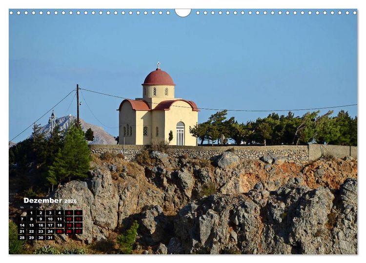 Produktbild: Kapellen und Kirchen auf Kreta (Wandkalender 2026 DIN A3 quer), CALVENDO Monatskalender
