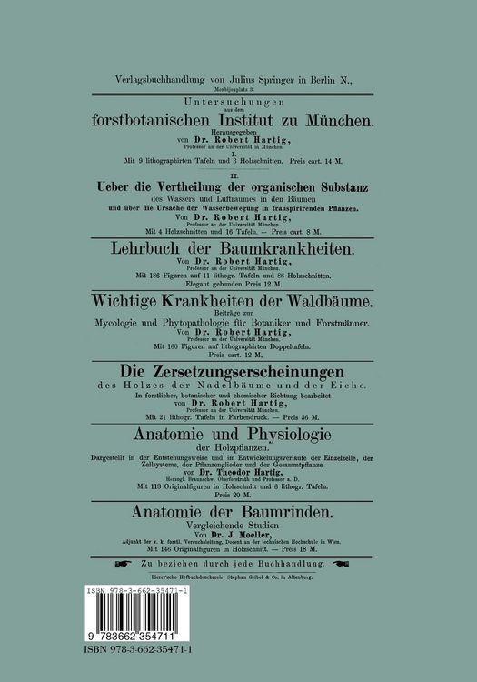 Produktbild: Untersuchungen aus dem forstbotanischen Institut zu M&uuml;nchen