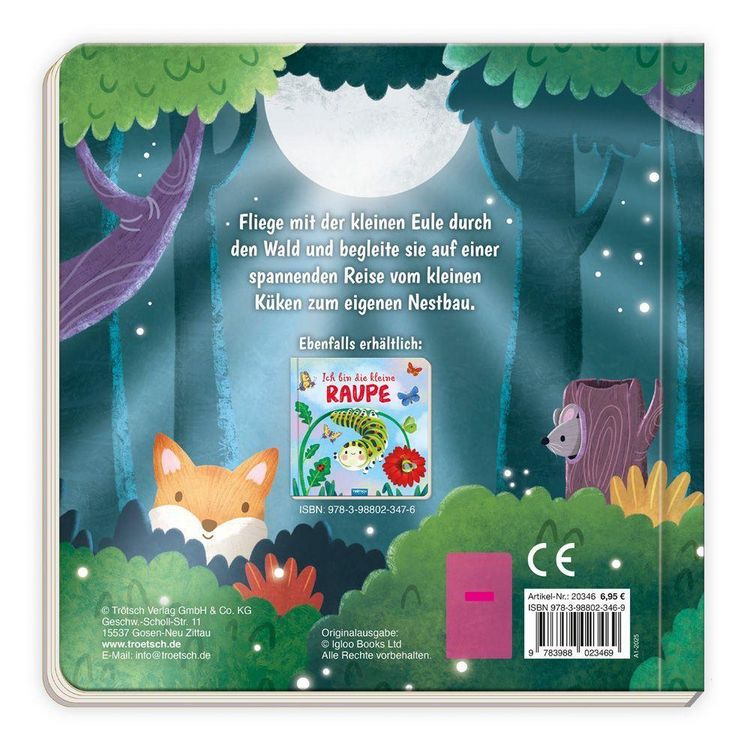 Produktbild: Tr&ouml;tsch Pappenbuch mit Reimen Ich bin die kleine Eule