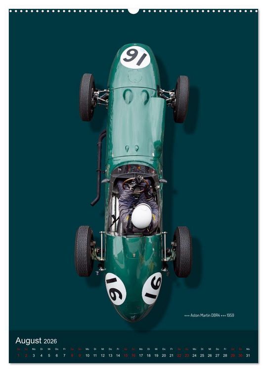 Produktbild: Legenden des Rennsports, Historic Grand Prix Cars 1925-1960 (hochwertiger Premium Wandkalender 2026 DIN A2 hoch), Kunstdruck in Hochglanz