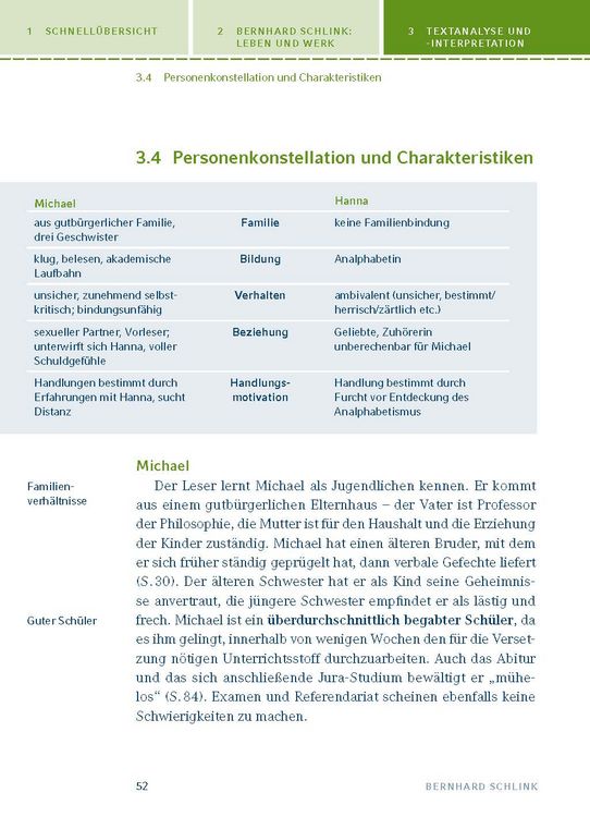 Produktbild: Der Vorleser von Bernhard Schlink