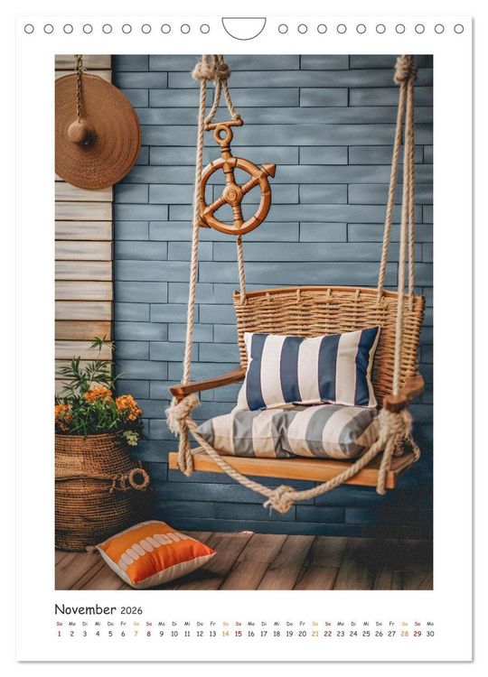Produktbild: Maritimer Charme (Wandkalender 2026 DIN A4 hoch), CALVENDO Monatskalender