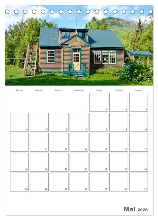 Produktbild: Alaska f&uuml;r alle die genug vom tr&auml;umen haben (Tischkalender 2026 DIN A5 hoch), CALVENDO Monatskalender