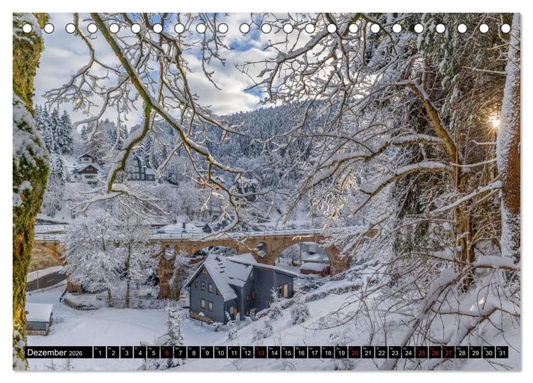 Produktbild: Br&uuml;cken des Landkreises Sonneberg (Tischkalender 2026 DIN A5 quer), CALVENDO Monatskalender