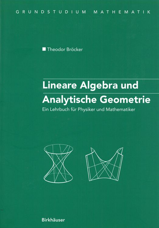 Produktbild: Lineare Algebra und Analytische Geometrie