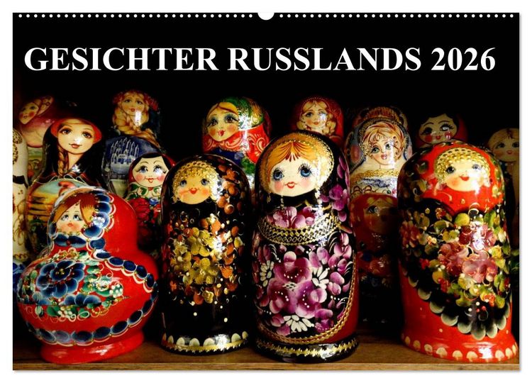 Produktbild: GESICHTER RUSSLANDS 2026 (Wandkalender 2026 DIN A2 quer), CALVENDO Monatskalender