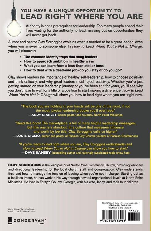 Produktbild: An How to Lead When You're Not in Charge
