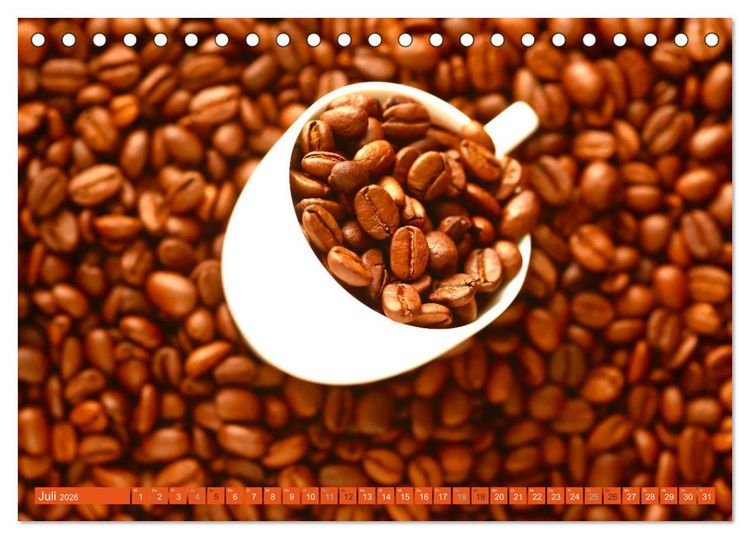 Produktbild: Kaffee (Tischkalender 2026 DIN A5 quer), CALVENDO Monatskalender