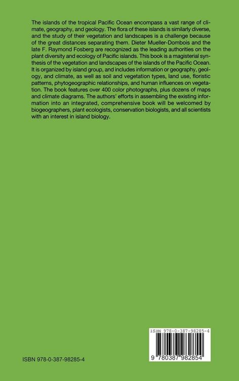 Produktbild: Vegetation of the Tropical Pacific Islands