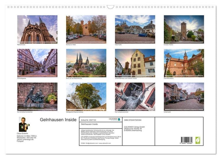 Produktbild: Gelnhausen Inside (Wandkalender 2026 DIN A2 quer), CALVENDO Monatskalender