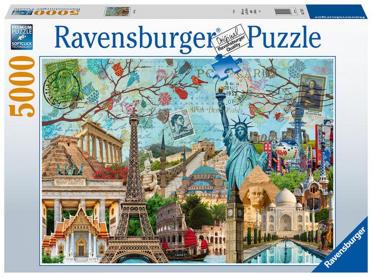 Produktbild: Puzzle Ravensburger Big City Collage 5000 Teile