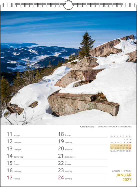 Produktbild: Zwei-Wochenplaner Schwarzwald 2027