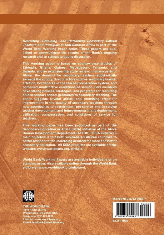 Produktbild: Recruiting, Retaining, and Retraining Secondary School Teachers and Principals in Sub-Saharan Africa