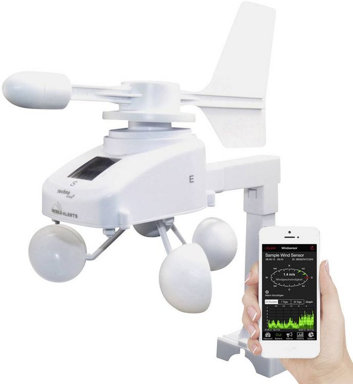 Produktbild: Techno Line Mobile Alerts MA 10660MA 10660 Windmesser Funk 868MHz