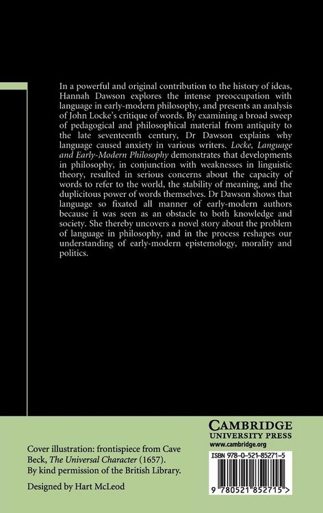 Produktbild: Locke, Language and Early-Modern Philosophy