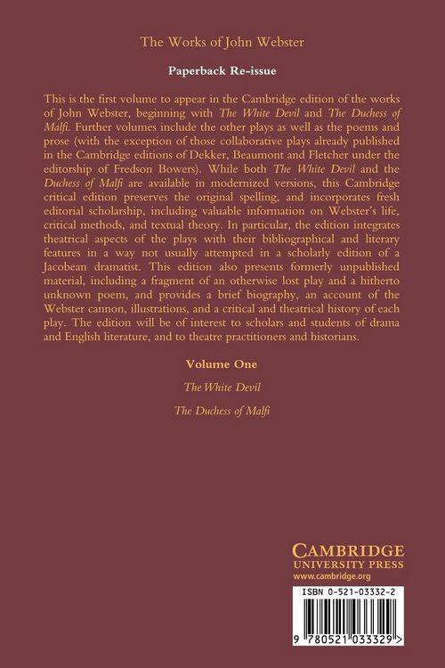 Produktbild: The Works of John Webster