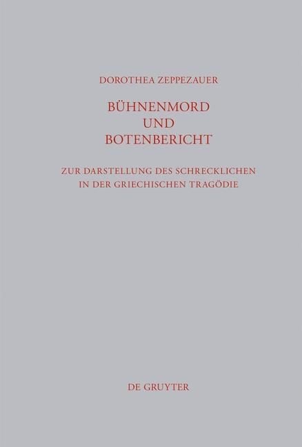 Produktbild: Bühnenmord und Botenbericht