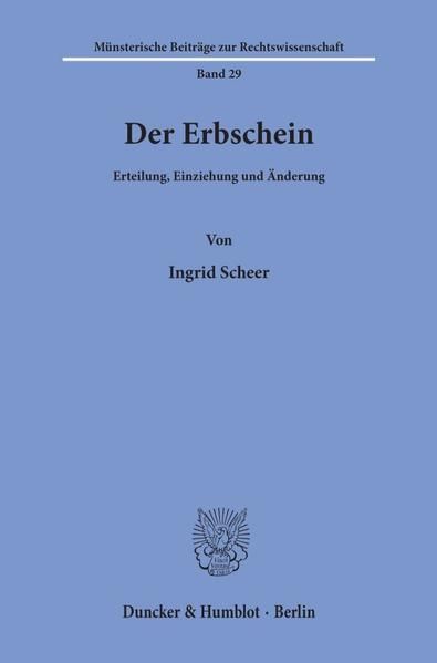 Produktbild: Der Erbschein.