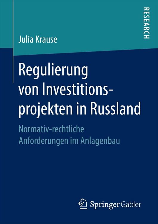 Produktbild: Regulierung von Investitionsprojekten in Russland