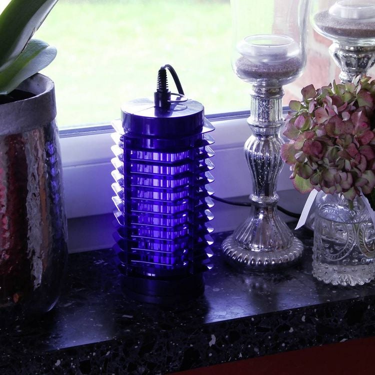 Produktbild: Gardigo 62331INT UV-Insektenf&auml;nger Stromgitter, UV-Licht 1 W (B x H x T) 9.5 x 21 x 10.5 cm Schwarz 1 St.