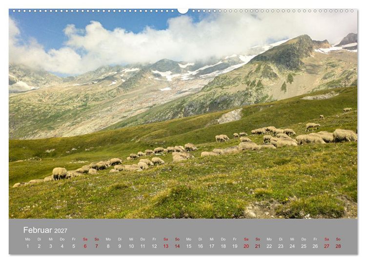 Produktbild: TMB - Mont Blanc (Wandkalender 2027 DIN A2 quer), CALVENDO Monatskalender