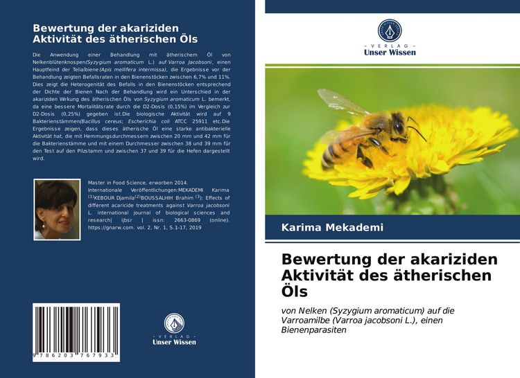 Produktbild: Bewertung der akariziden Aktivit&auml;t des &auml;therischen &Ouml;ls