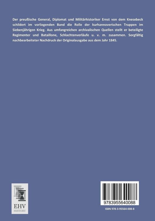 Produktbild: Geschichte der kurhannoverschen Truppen