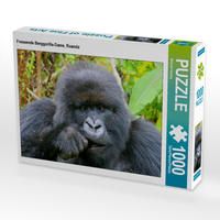 Produktbild: CALVENDO Puzzle Fressende Berggorilla-Dame, Ruanda | 1000 Teile Lege-Gr&ouml;&szlig;e 64x48cm Foto-Puzzle f&uuml;r gl&uuml;ckliche Stunden