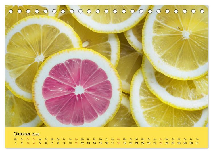 Produktbild: Gibt das Leben dir Zitronen, frag nach Zucker und Gew&uuml;rzen! (Tischkalender 2026 DIN A5 quer), CALVENDO Monatskalender